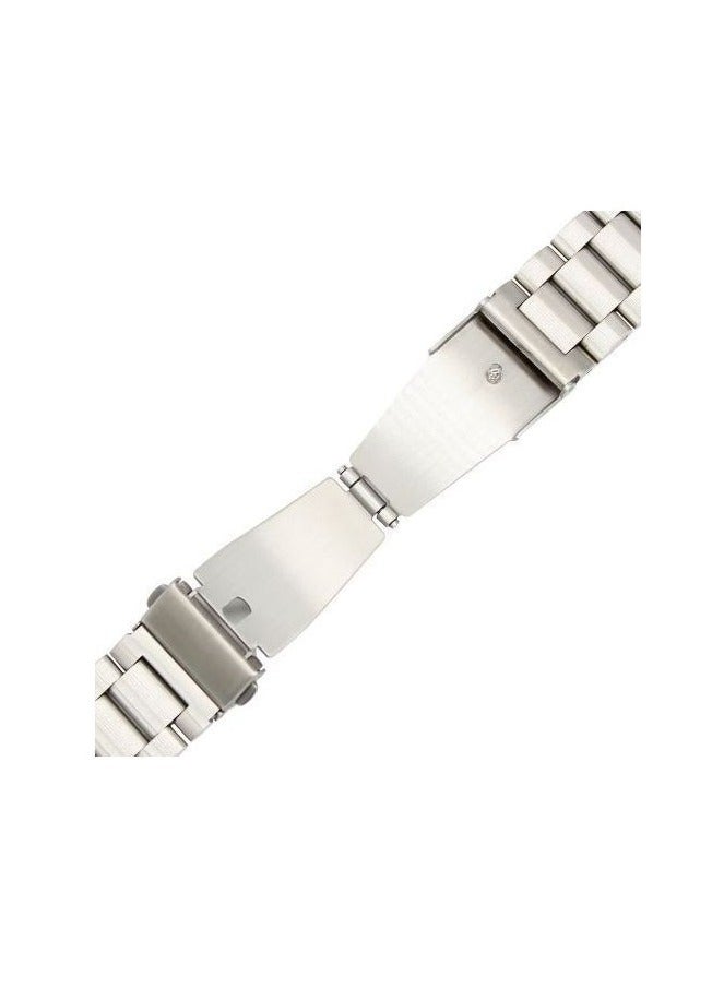 Metal Stainless Steel Strap 22mm Strap For Smart Watch Amazfit Pop 3R Band Bracelet - Silver - Image 3