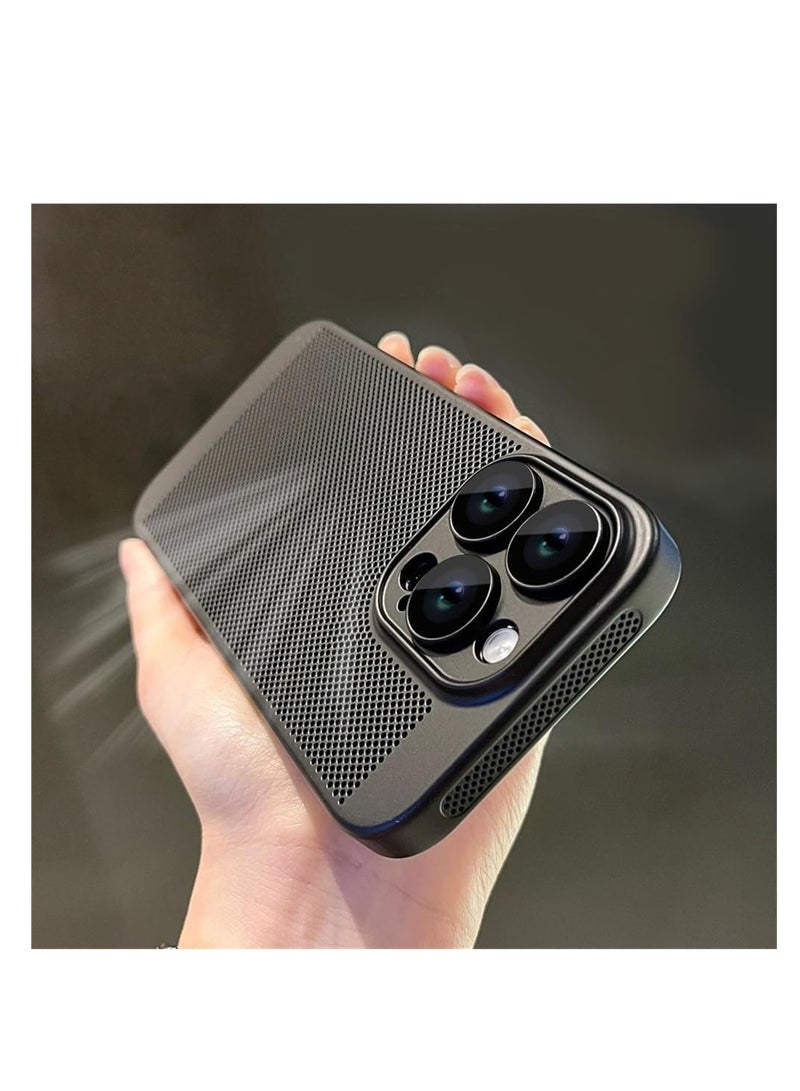 Case For iPhone 11 Pro Max 6.5-Inch Heat Dissipation Case with Built-in Camera Lens Protector Slim Fit Breathable Cooling Anti-Fingerprint Hard PC Back Shockproof Cover - Image 1