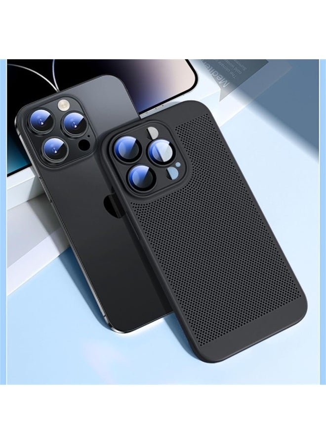 Case For iPhone 11 Pro Max 6.5-Inch Heat Dissipation Case with Built-in Camera Lens Protector Slim Fit Breathable Cooling Anti-Fingerprint Hard PC Back Shockproof Cover - Image 4