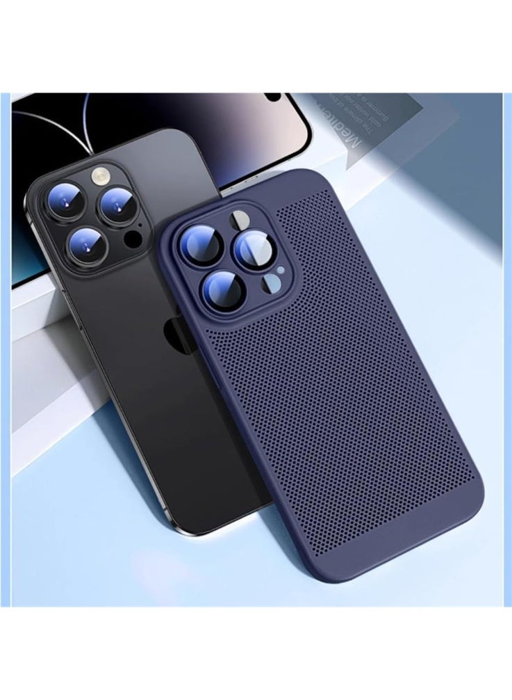Case For iPhone 11 Pro Max 6.5-Inch Heat Dissipation Case with Built-in Camera Lens Protector Slim Fit Breathable Cooling Anti-Fingerprint Hard PC Back Shockproof Cover - Image 3