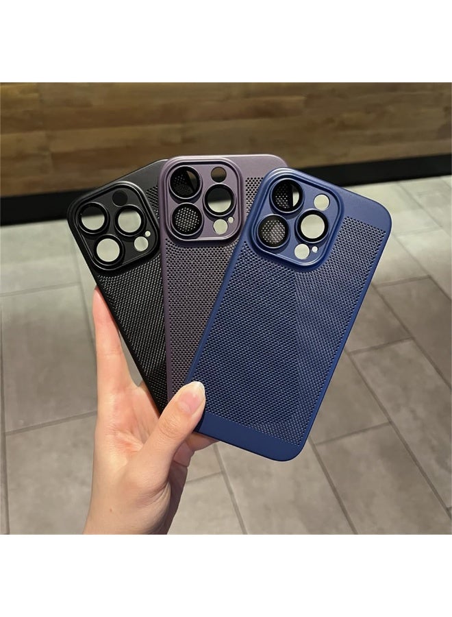 Case For iPhone 11 Pro Max 6.5-Inch Heat Dissipation Case with Built-in Camera Lens Protector Slim Fit Breathable Cooling Anti-Fingerprint Hard PC Back Shockproof Cover - Image 2