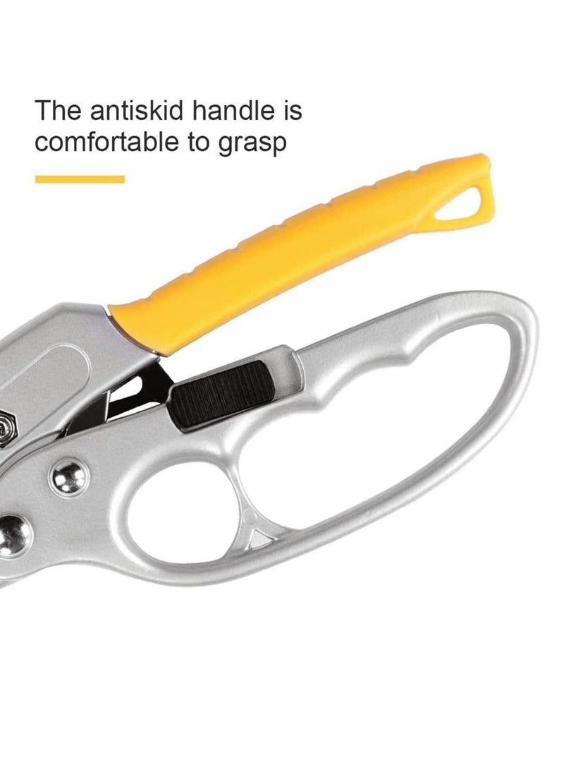 SYOSI Pruning Shears Tree Trimmers Secateurs Hand Pruner Stainless Steel Blades Professional Garden Clippers Bypass Secateurs Steel Blade - Image 5