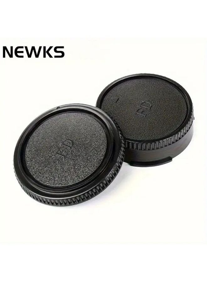 1pc 35mm DSLR Camera Lens Adapter For Canon EOS FD FL F1 FTb TLb T90 T80 T70 T60 AL 1 AE 1 F 1 AV 1 AT 1 With FD Body Cover And Rear Lens Cap - Image 2