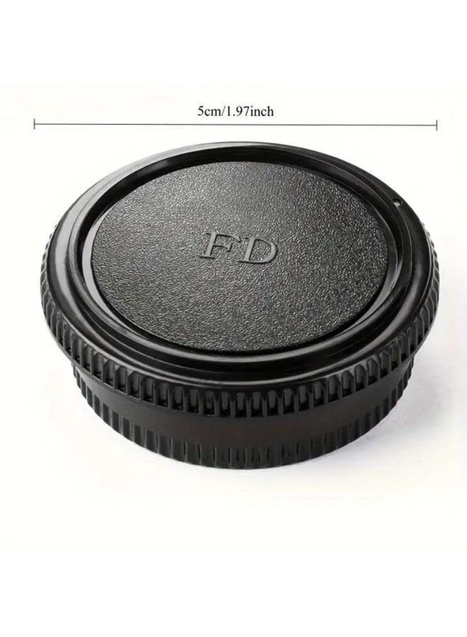 1pc 35mm DSLR Camera Lens Adapter For Canon EOS FD FL F1 FTb TLb T90 T80 T70 T60 AL 1 AE 1 F 1 AV 1 AT 1 With FD Body Cover And Rear Lens Cap - Image 3
