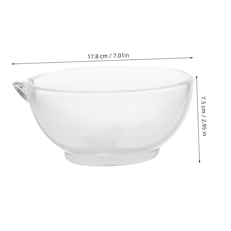 Glass Mortar And Pestle Set 17 8x16 4x7 5cm Transparent Grinding Bowl For Kitchen Lab - Image 2