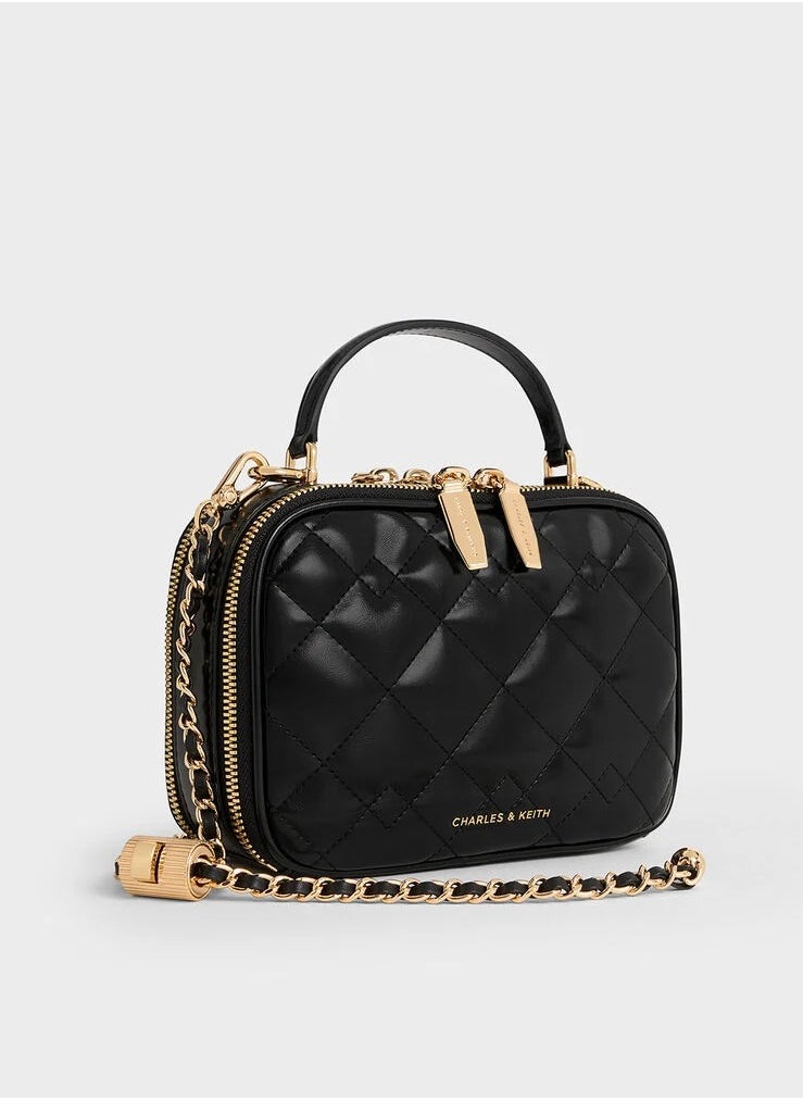 Charles & Keith Charles & Keith Duo Chain Box Bag  - Image 2