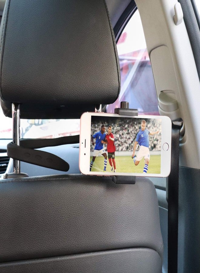 iTODOS Portable Flexible Cell Phone Holder Stand for Treadmill, Spin Bike, Stroller, Shopping Cart, Bed, Car, Kitchen, Desk, Compatible with iPhone, Android (Black) - Image 2