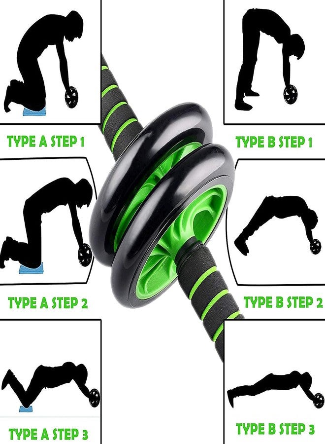 Nirency Abs Roller for Men Gym, Ab Wheel Roller for Men, Roller for abs workout, Abdominal Exercise Equipment for home (Multi Colour) - Image 5