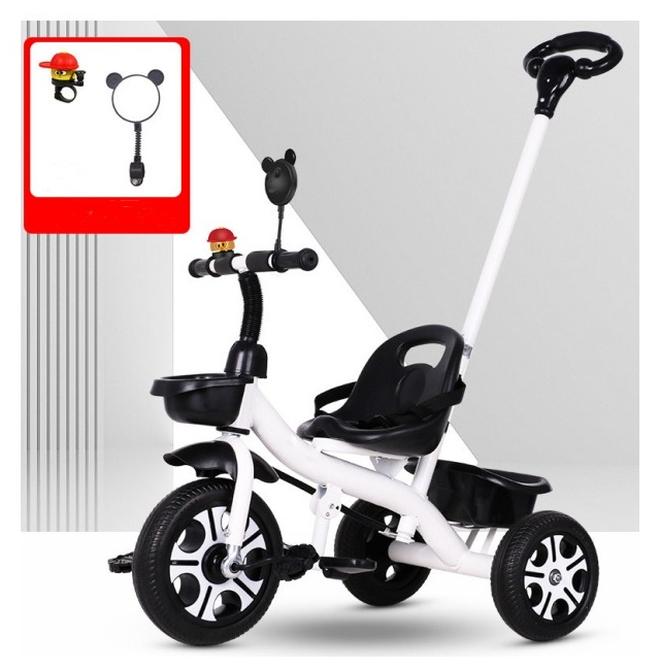 MIXDE 3-in-1 Kids Tricycle, Toddler Trike Bike - Perfect Ride-On Tricycle with Removable Parent Handle, Backrest, Safety Belt for Children Boys & Girls - Image 1