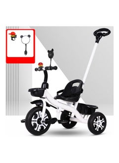 3-in-1 Kids Tricycle, Toddler Trike Bike - Perfect Ride-On Tricycle with Removable Parent Handle, Backrest, Safety Belt for Children Boys & Girls