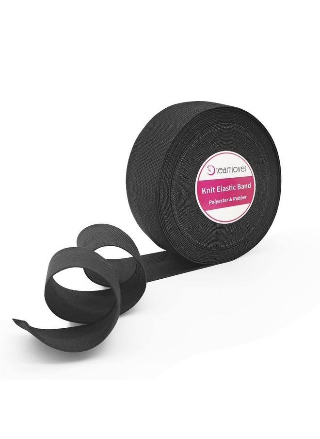 Dreamlover Black Elastic Band, 1.5 Inch X 12 Yard  - Image 1