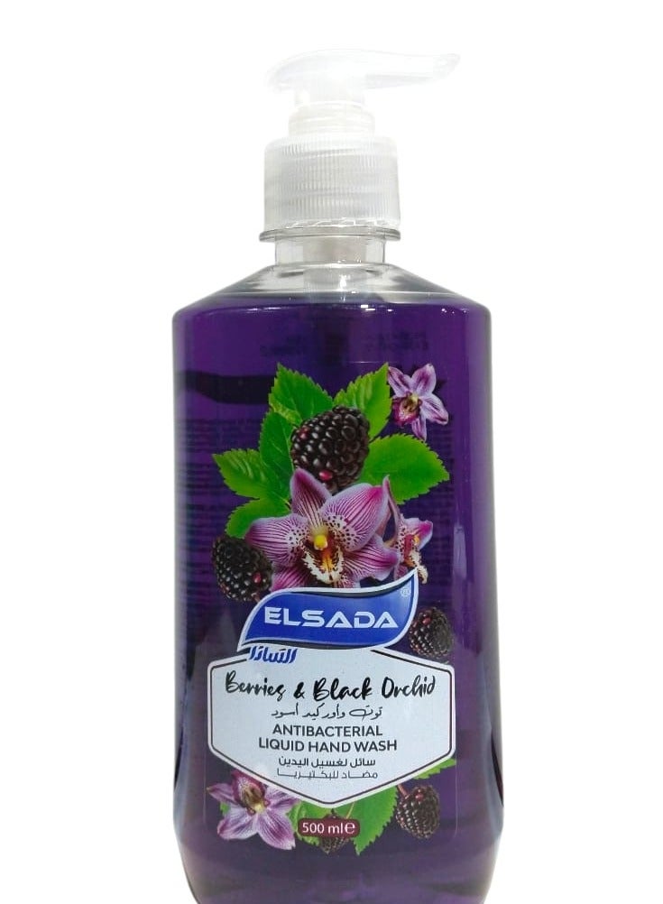 Elsada Antibacterial Liquid Hand Wash Berries & Black Orchid 500ml