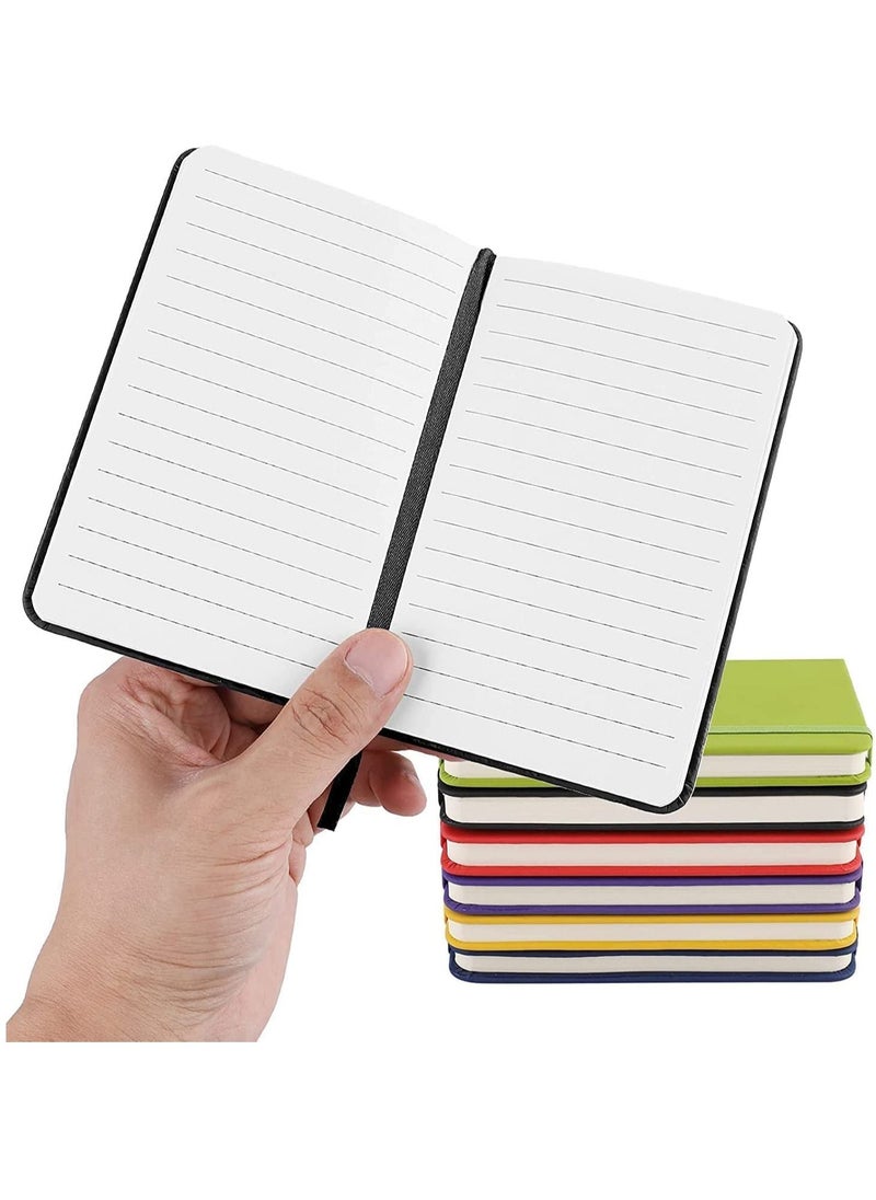 SYOSI - Small Notebook A6 Notebooks Pocket Notebook Note Pads Small Notebooks Hardback Notebook A6 Notepad Journal 160 Pages 80 Sheets Black - Image 1