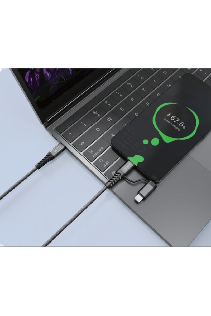Eone Apple-Certified 2-in-1 Fast Charging Cable – Dual Charging Power in One Sleek Design - Image 3