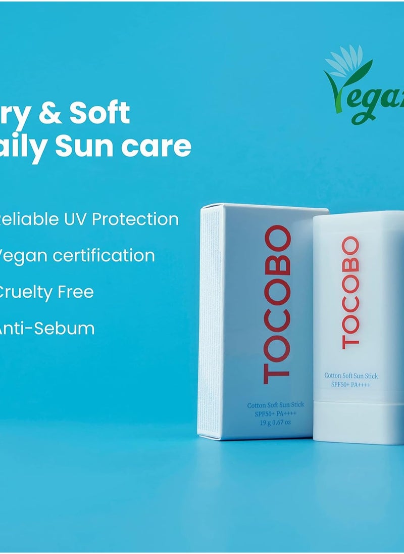 Tocobo - Cotton Soft Sun Stick SPF50+ PA+ - 19 g - Image 1