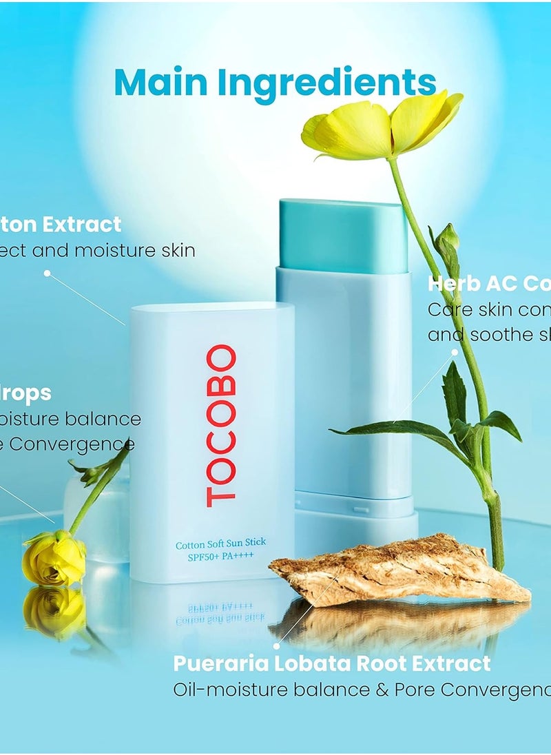 Tocobo - Cotton Soft Sun Stick SPF50+ PA+ - 19 g - Image 1