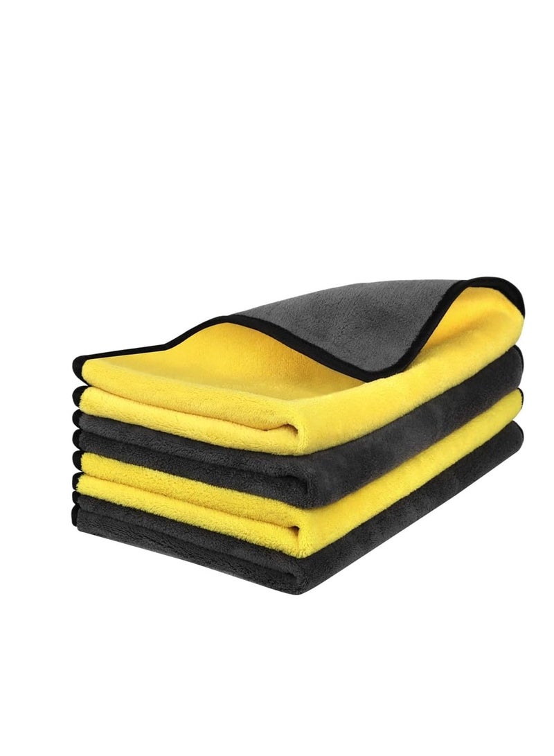 Car Drying Towel, Microfiber Towels car wash towel,Thickened and highly absorbent double-sided Drying towel, Reusable Scratch free cleaning cloth for car, Household