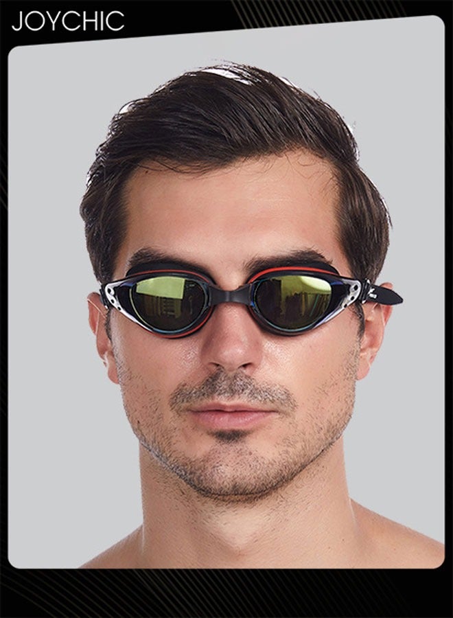 Joychic نظارات سباحة للرجال بإطار كبير عالية الدقة ومقاومة للماء والضباب للمسابح المفتوحة - Image 2