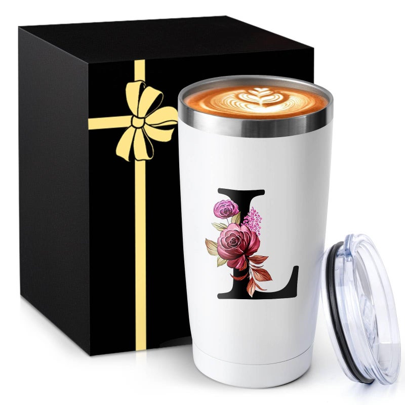 MNZZ 20 Oz Insulated Coffee Cup with Lid Car Tumbler Travel Mug Women Lady Boss Coworker Appreciation Colleague Gifts Manager Team Member Employee Executive Assistant Farewell Leaving Retirement Christmas - Image 1