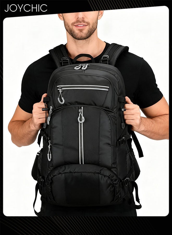 Joychic حقيبة ظهر خارجية مقاومة للماء بسعة كبيرة للرجال للرحلات والتسلق الجبلي، حقيبة رياضية مقاومة للاستخدام اليومي - Image 1