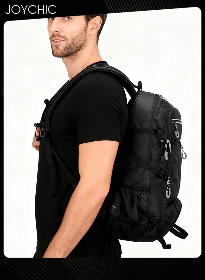 Joychic حقيبة ظهر خارجية مقاومة للماء بسعة كبيرة للرجال للرحلات والتسلق الجبلي، حقيبة رياضية مقاومة للاستخدام اليومي - Image 2
