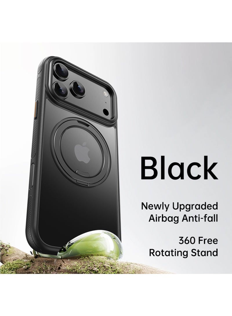 Rock Pow Case for iPhone 17 PRO [360° Ring Stand] [Compatible with Magsafe] Shock Proof Drop Protection Slim Magnetic iPhone 17 PRO Phone Case for Men WomenCase for iPhone 17 PRO [360° Ring Stand] [Compatible with Magsafe] Shock Proof Drop Protection Slim Magnetic iPhone 17 PRO Phone Case for Men WomenCase for iPhone 17 PRO [360° Ring Stand] [Compatible with Magsafe] Shock Proof Drop Protection Slim Magnetic iPhone 17 PRO Phone Case for Men Women - Image 2