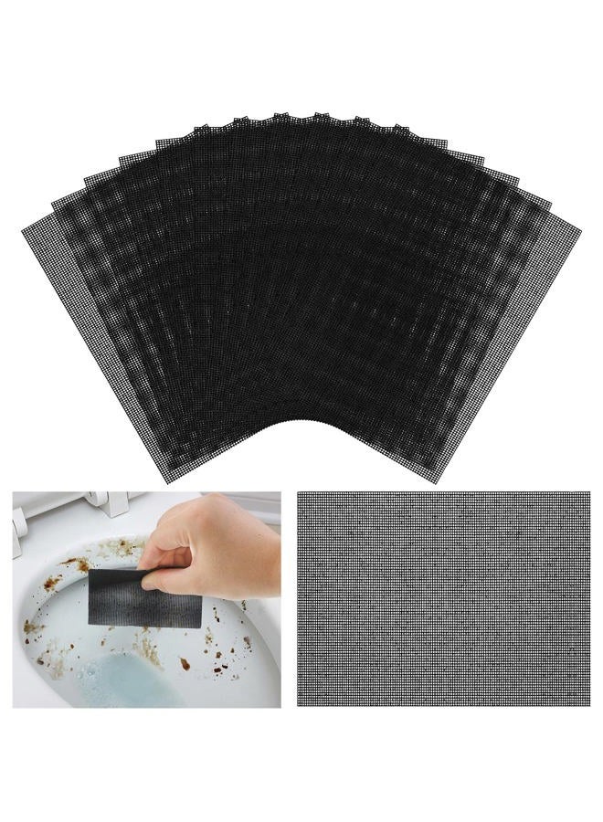 Skyley Flexible Scrubbing Screen for Household Cleaning Toilet Ring Remover 5.5 x 4 Inch Flexible Scouring Mesh Pad Abrasive Grit Cleaning Screen for Remove Carbon, Rust and Scale (24) - Image 1
