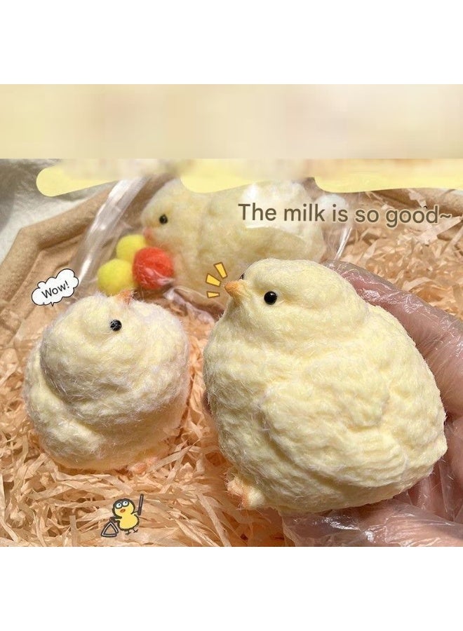 1 جهاز كمبيوتر شخصي محاكاة محاكاة يدوية للفرخ العجن اليدوي لتخفيف التوتر ألعاب أطفال محاكاة حية ناعمة الملمس - Image 2