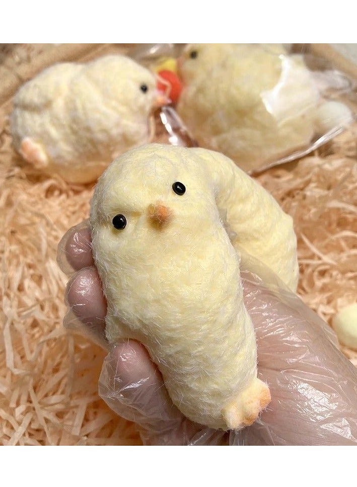 1 PCS Handmade Simulation Chick Kneading Stress Relief Toys Children's Toys Vivid Simulation Soft Touch  - Image 1