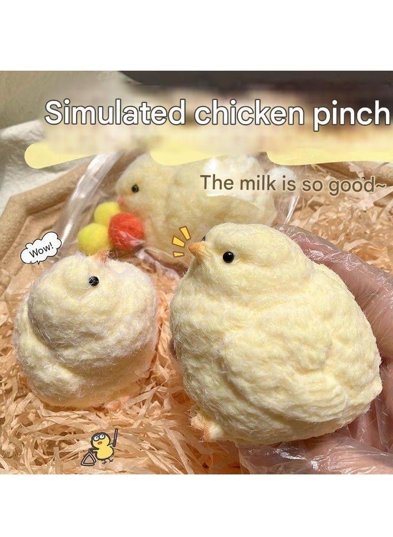 1 PCS Handmade Simulation Chick Kneading Stress Relief Toys Children's Toys Vivid Simulation Soft Touch  - Image 2