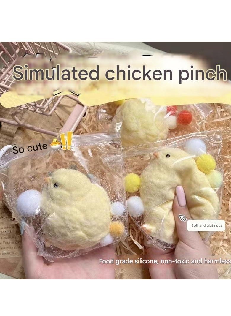 1 PCS Handmade Simulation Chick Kneading Stress Relief Toys Children's Toys Vivid Simulation Soft Touch  - Image 3