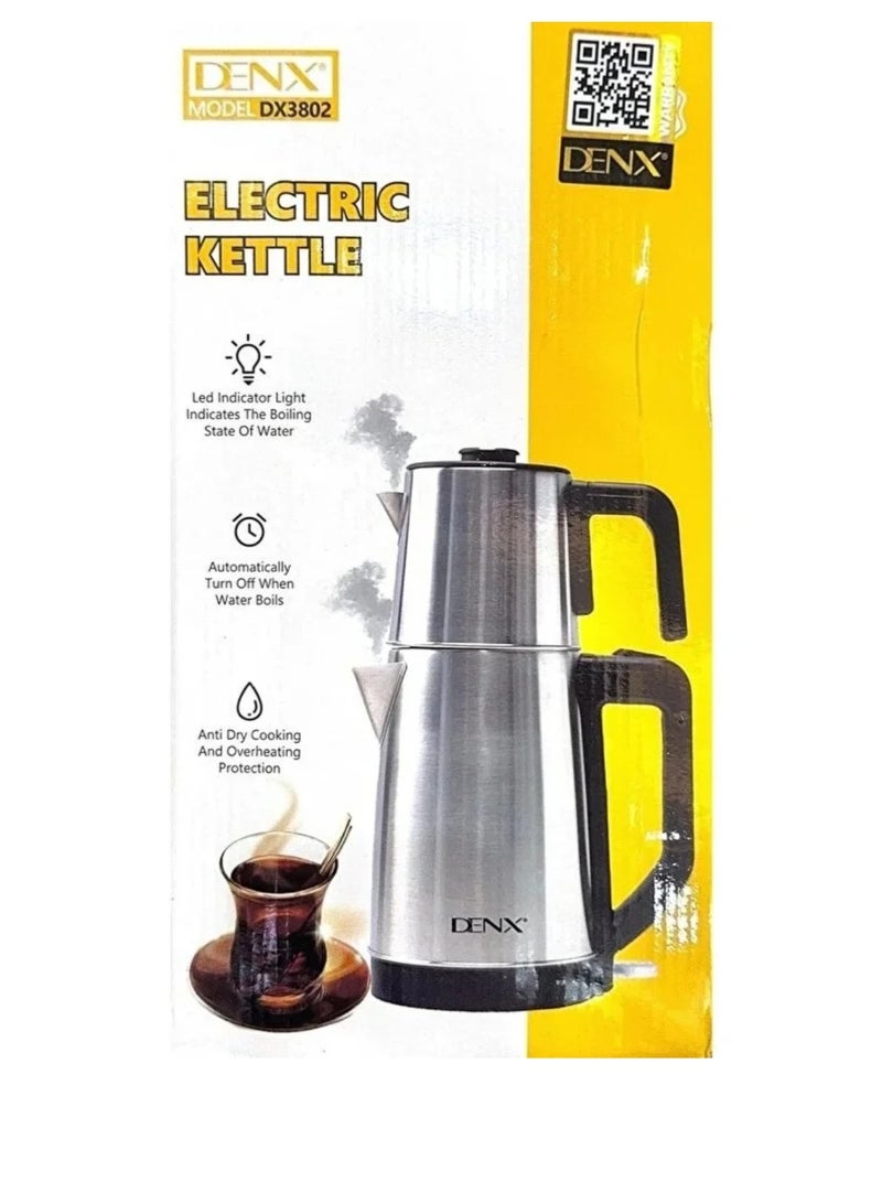 Dinex Double electric kettle made of stainless steel (1.8L + 1.2L) - Image 3