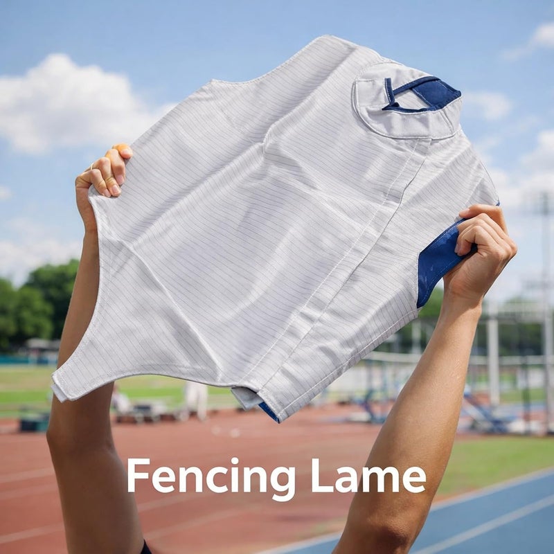 Fencing Lame Adjustable Collar Metallic Lame for Right Hand, Three Dimensional Cutting, Metal Wire Construction - Comfortable Fit, Durable Stitching, Ideal for Competition Traini - Image 2