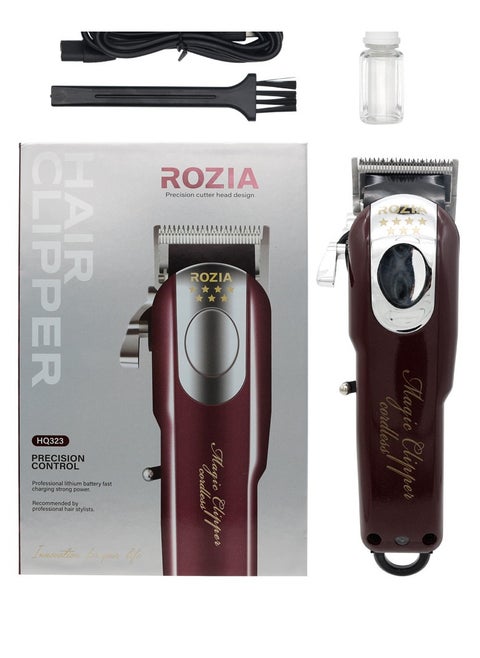 Hair Trimmer for Men,Cordless Maroon/Silver Hair Clipper