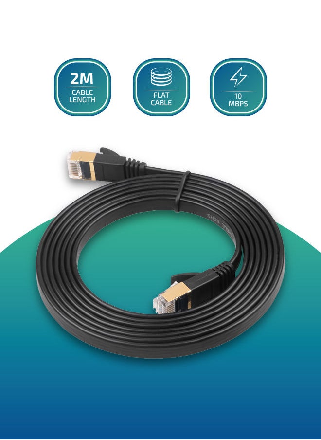 بريزلر كابل إيثرنت Cat 7 مسطح  - Image 2