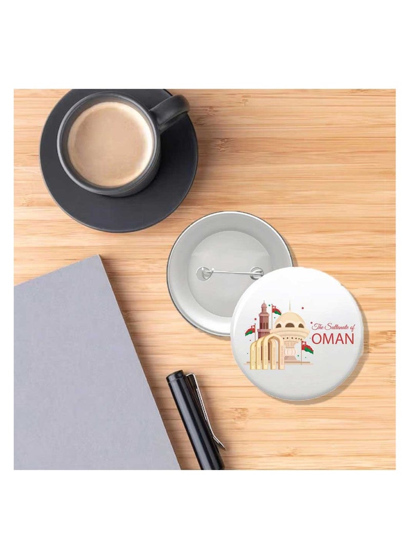 Oman National Day Button Badge–Versatile Accessory For Backpacks,Jackets Or Hats-Round Pin-Back Button Badge-Perfect For Adults And Kids - Image 5
