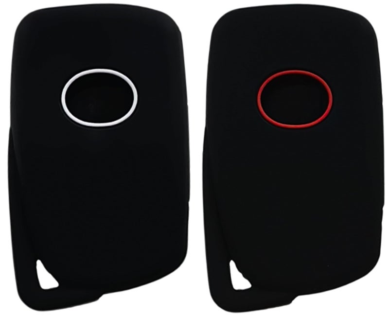 REPROTECTING Silicone Rubber Key Fob Cover Compatible with 2013-2021 Lexus ES300h ES350 GS350 GS450h IS200t IS300 IS350 LX570 NX200t NX300h RC350 RX350 RX450h HYQ14FBA - Image 2
