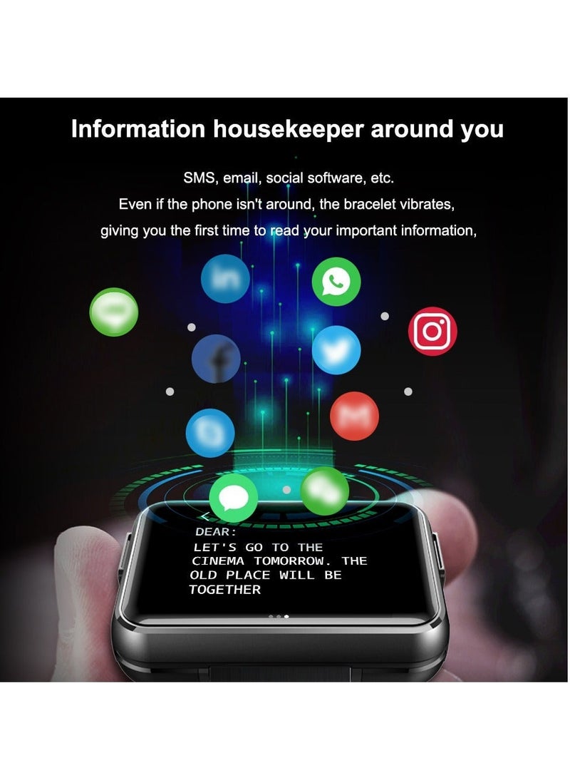 Smart Watch with Wireless Bluetooth Earbuds, Fitness Tracker Bracelet with Heart Rate Blood Pressure Weather Monitor, Earphone Inside with Sleep Calorie Monitor, Compatible with Android and iOS - Image 2