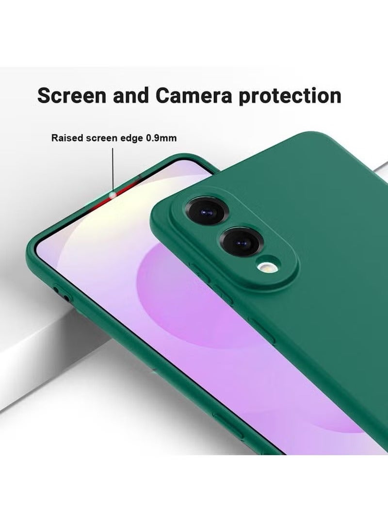 TIGER Samsung Galaxy S25 Edge 5G 2025 Premium Soft Liquid Silicone Case Cover – Dark Green, Shockproof, Scratch-Resistant, Anti-Fingerprint, Slim Fit Protective Back Cover for Samsung S25 Edge – Soft, Flexible, and Durable - Image 5