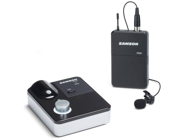 XPDm 24 GHz Lavalier Wireless System with Tabletop Receiver LM8 Lavalier Mic PXD1LM7RXD1M