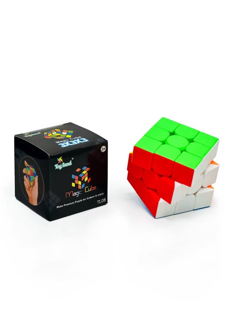 Fast 3x3x3 Sticker less Magic Cube