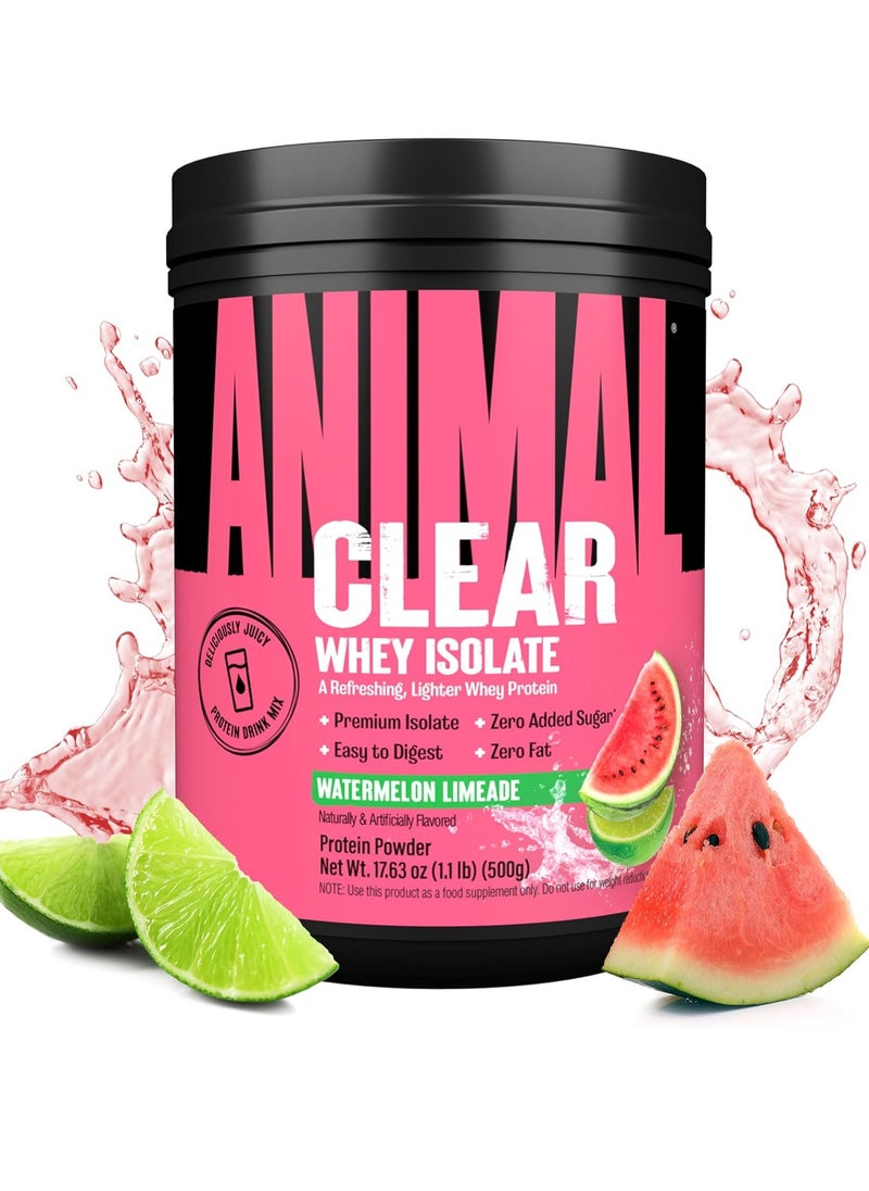 ANIMAL Clear whey Isolate Watermelon Limeade 500gm  - Image 1