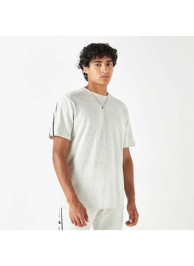 Kappa Kappa Tape Detail Crew Neck T-shirt with Short Sleeves
