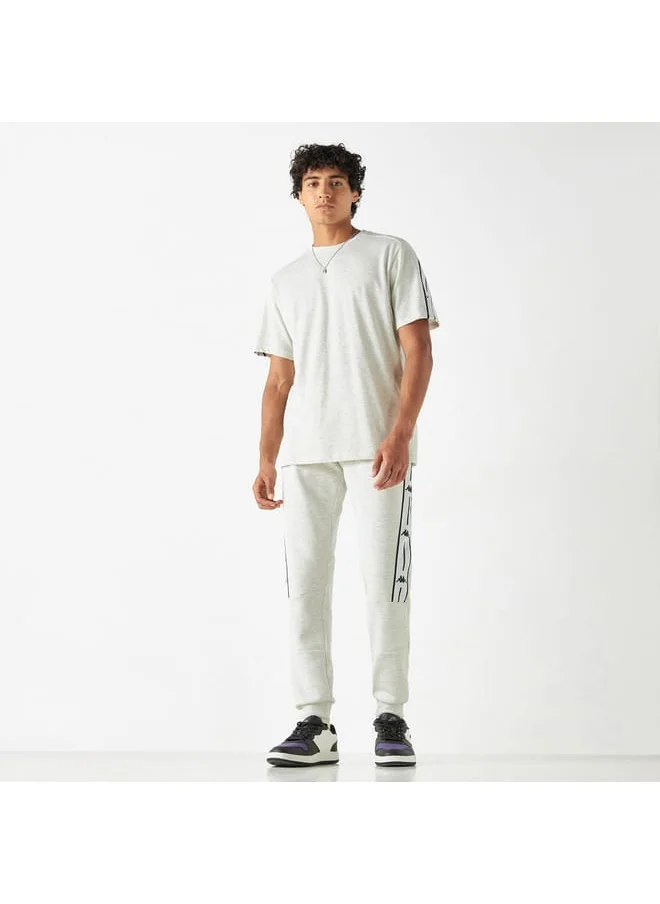 Kappa Kappa Tape Detail Crew Neck T-shirt with Short Sleeves