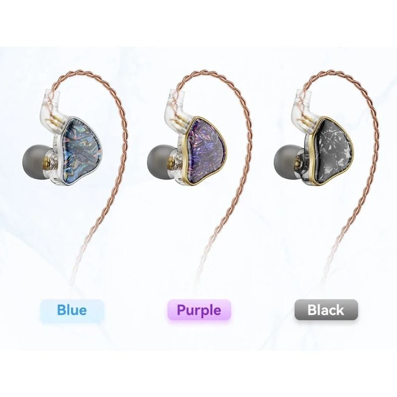 Nicehck DB2 Hi-Fi 1dd+1ba Hybrid Dual-Driver Wired In-Ear Monitor Earphones, 0.78 2-Pin, No Mic, Purple - Image 4