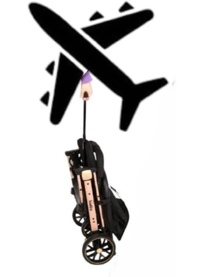 كيديليو عربة أطفال كيديلو K10G قابلة للتحويل وسهلة الطي بيد واحدة وأحزمة أمان خماسية النقاط  (أخضر) - Image 3