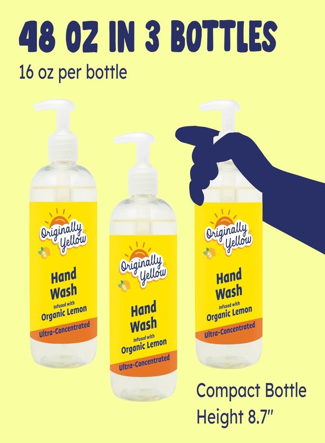 Originally Yellow Hand Soap Infused with Organic Lemon | Gentle Hand Soap |, 16 Fl Oz (3-Pack) - Image 5