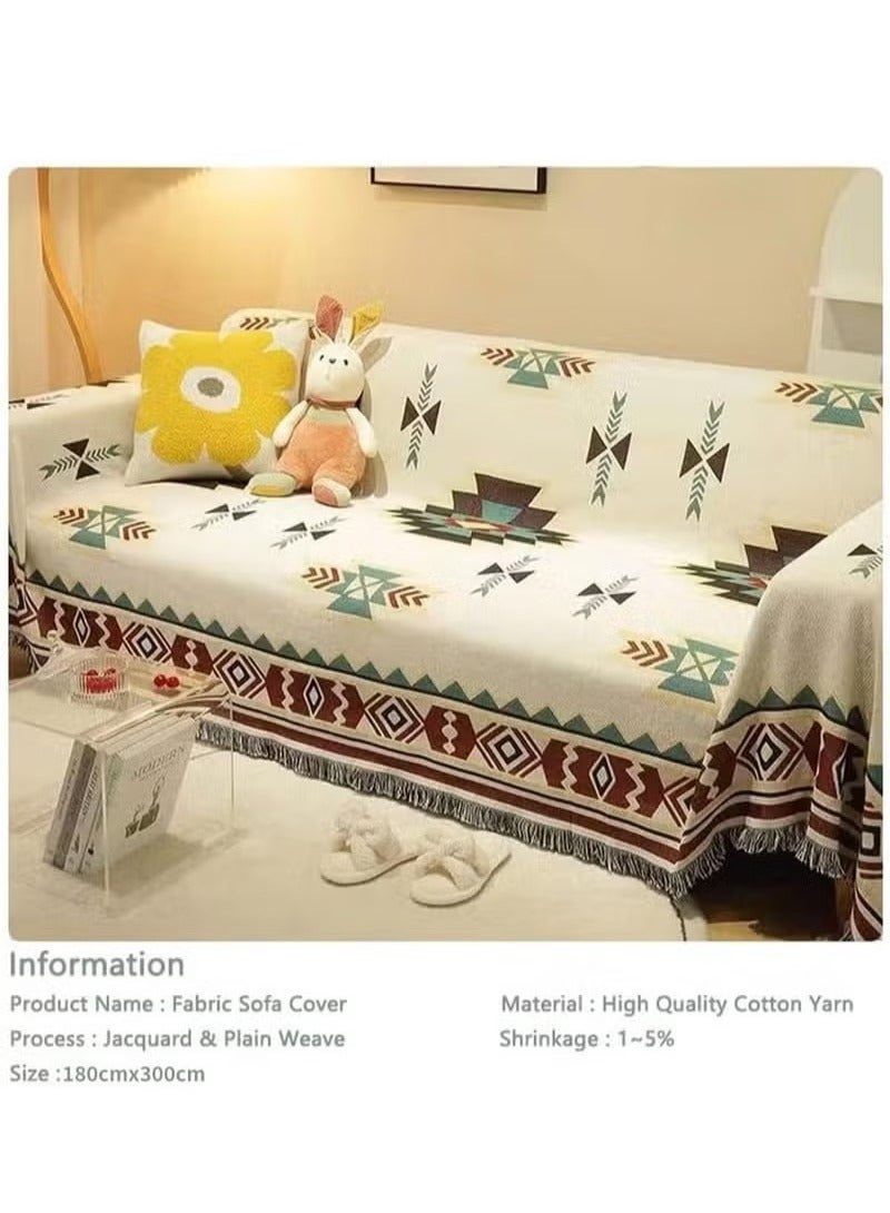 بيوينتي الأريكة غطاء مزدوج الجانب الغطاء المنزلق نمط هندسي - Image 4