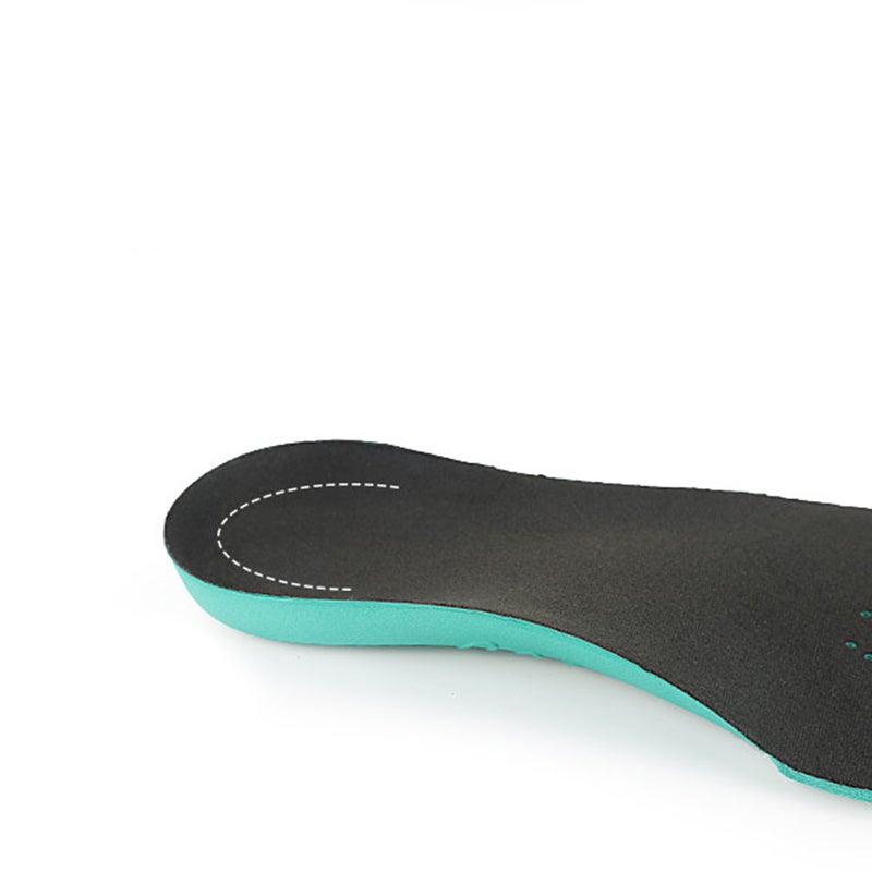 Kids Can Be Cut Insoles Sweat Cushion Foot Shoes Care Accessories 32-34 (Green Black Top) - Image 2