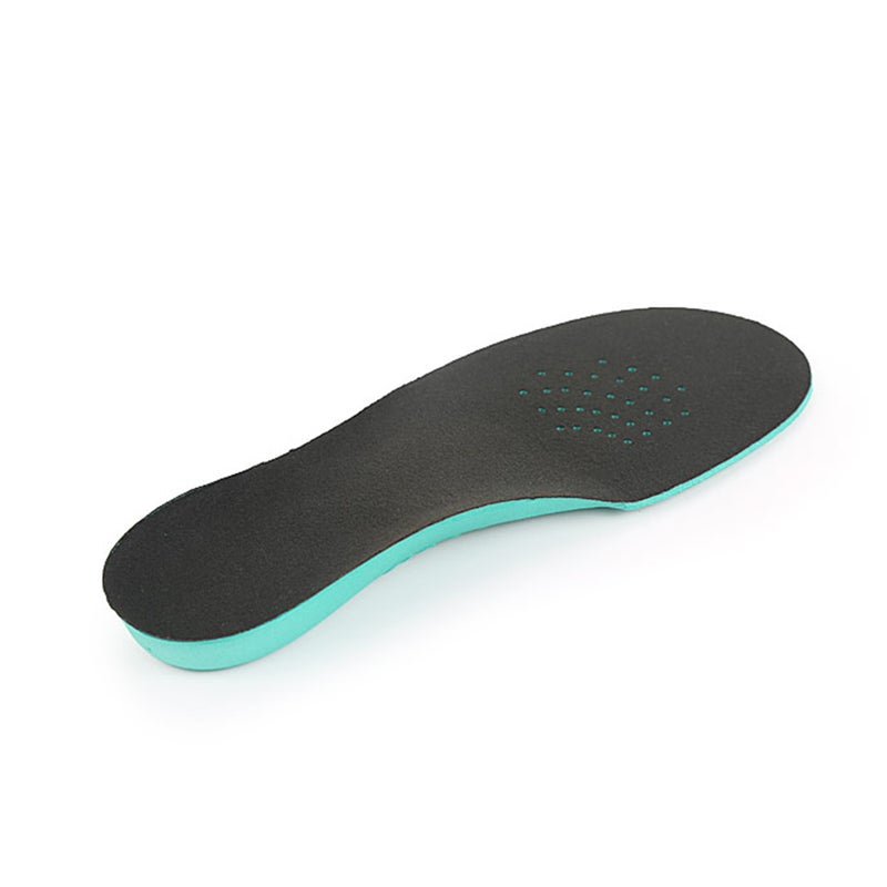 Kids Can Be Cut Insoles Sweat Cushion Foot Shoes Care Accessories 32-34 (Green Black Top) - Image 1